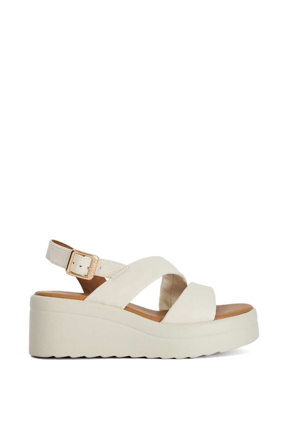 Dune London Dune London Women's 'Karing' Leather Wedges in White