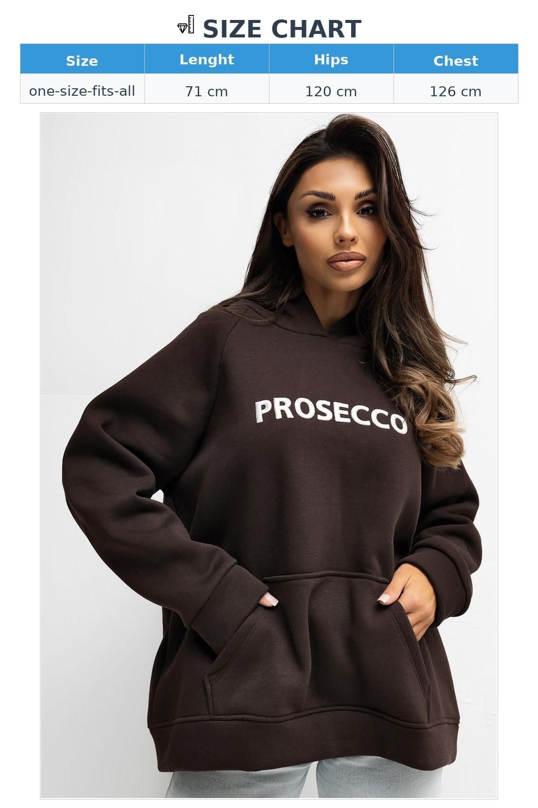 Love Lace Love Lace Women's Embroidered Hooded Cotton Elastane Sweatshirt Style 221614 in Brown - 4