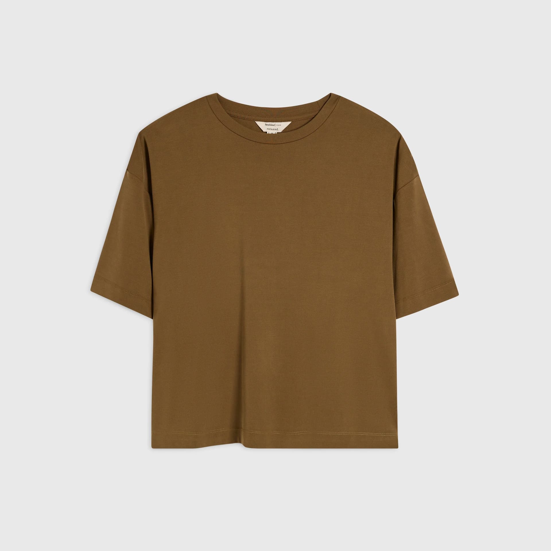 River Island River Island Womens Petite Khaki Soft Touch T-Shirt