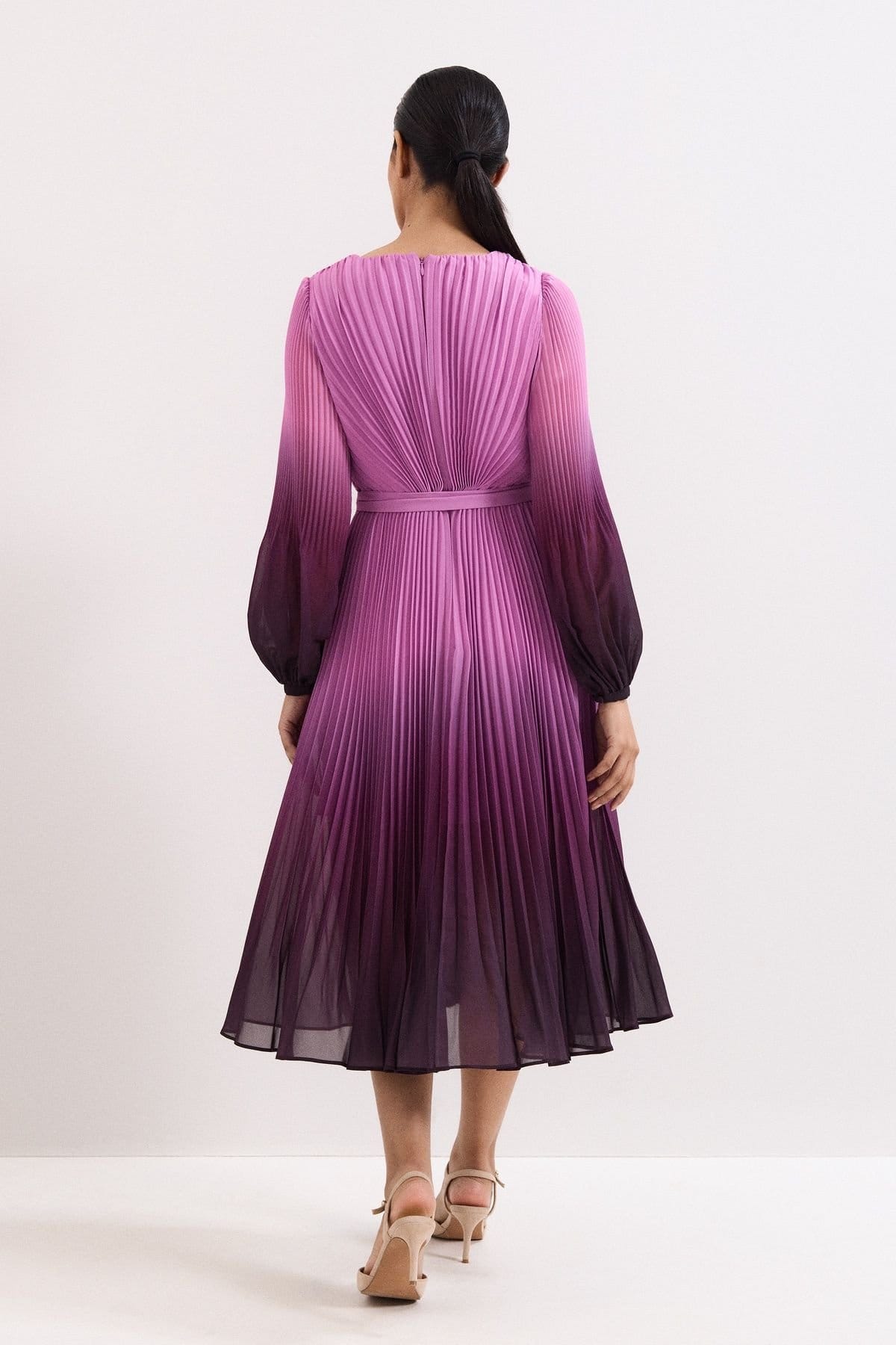 Phase Eight Phase Eight Women's Petite Mira Dress in Magenta - 4