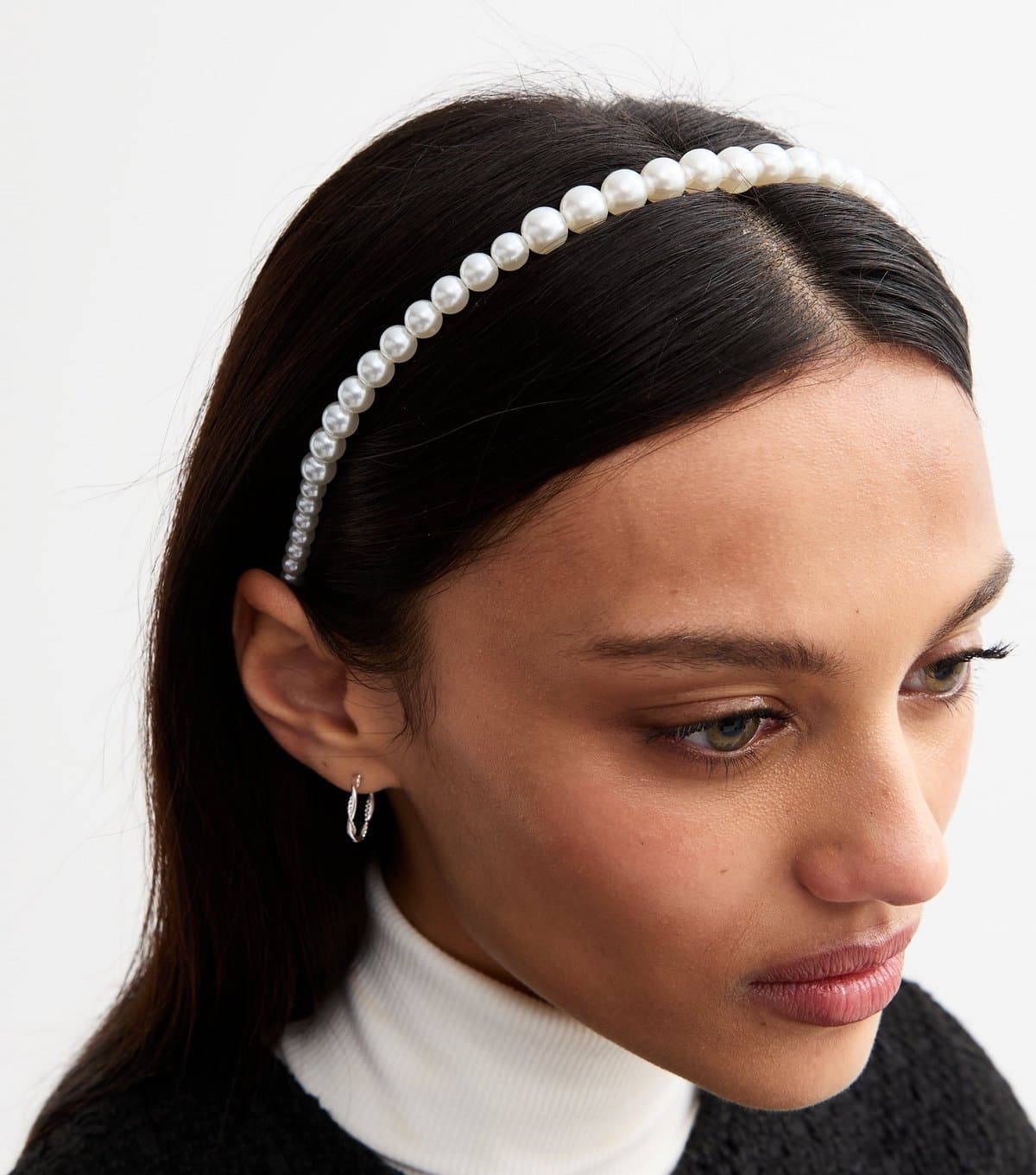 New Look Cream Faux Pearl Headband New Look