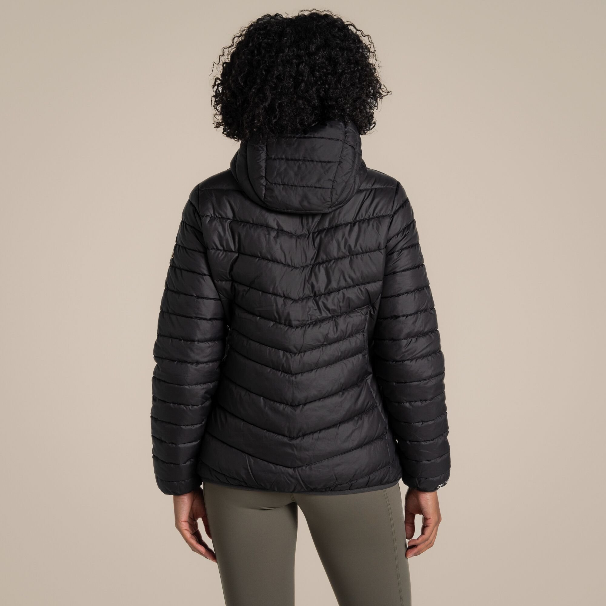 Craghoppers Craghoppers Women's Compresslite IX Hooded Water Repellent Insulating Jacket in Black - 2