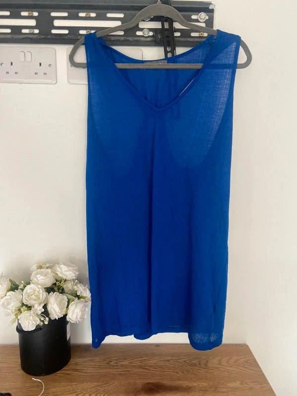 Primark Ladies blue summer cami top size 14/16