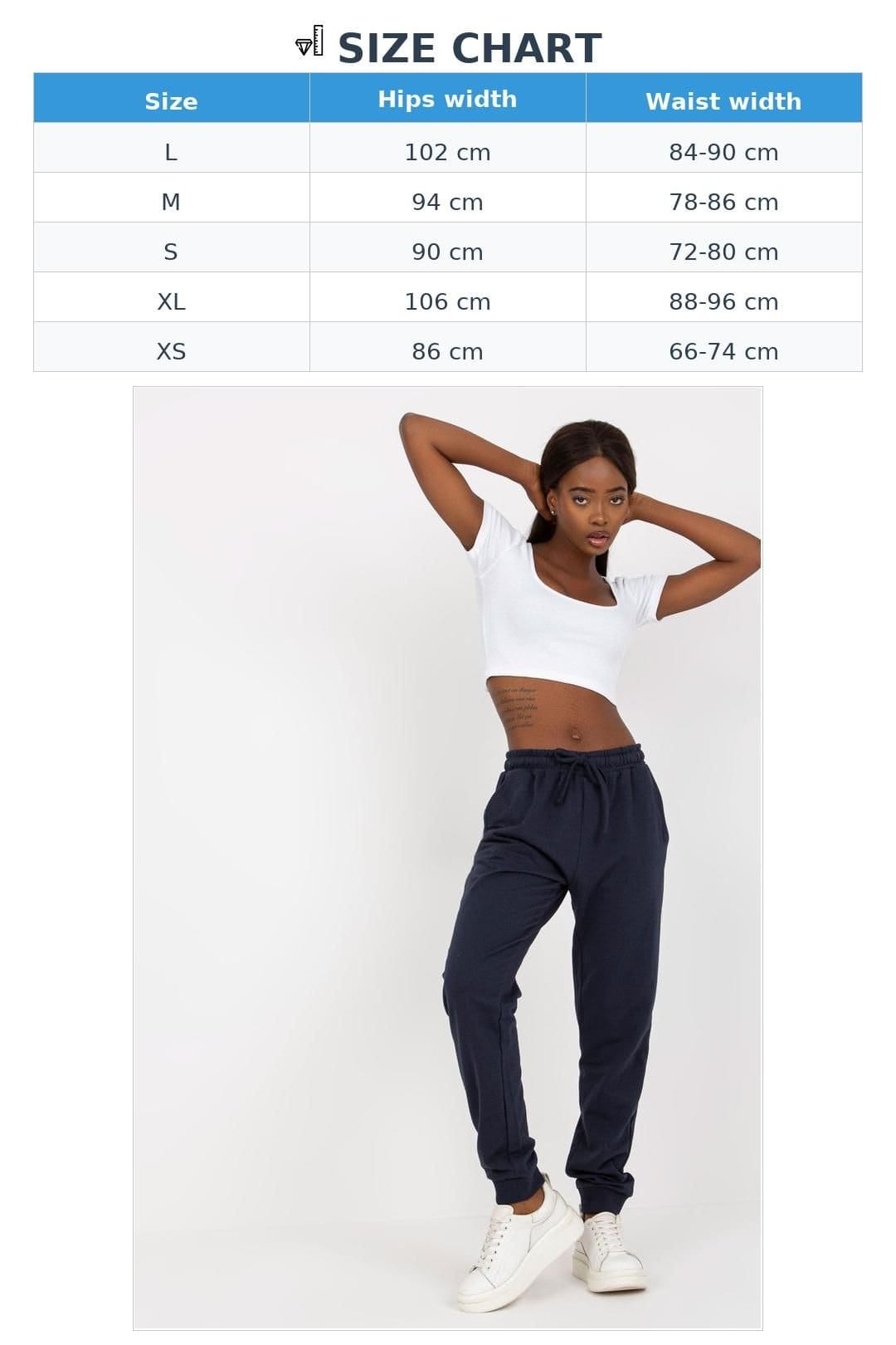 Love Lace Love Lace Women's High Waist Sweatpants with Tie Waist in Blue - 4