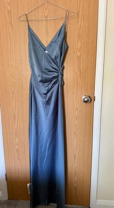 ASOS Design Asos Design Bridesmaid satin maxi - Size 8 - 1