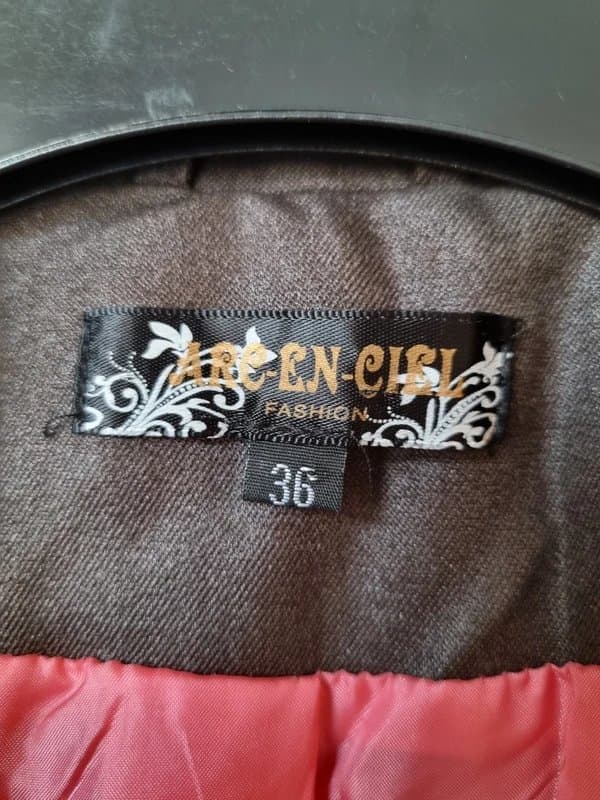 Arc En Ciel (N41Jo) Arc en Ciel brown jacket with lining- size 8