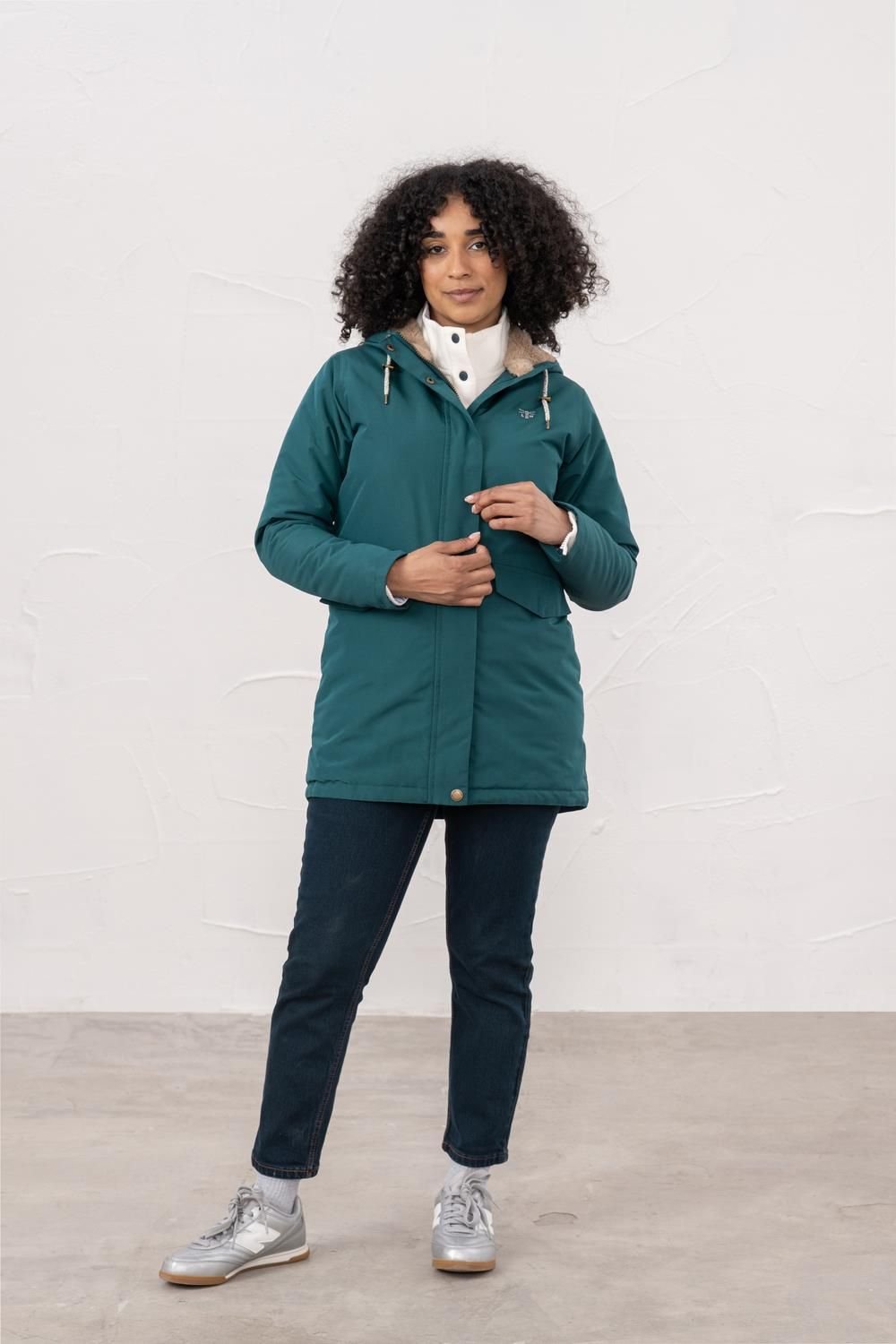 Lighthouse Clothing Lighthouse Clothing Women's Scarlet Waterproof Coat in Duck Egg Blue - 2