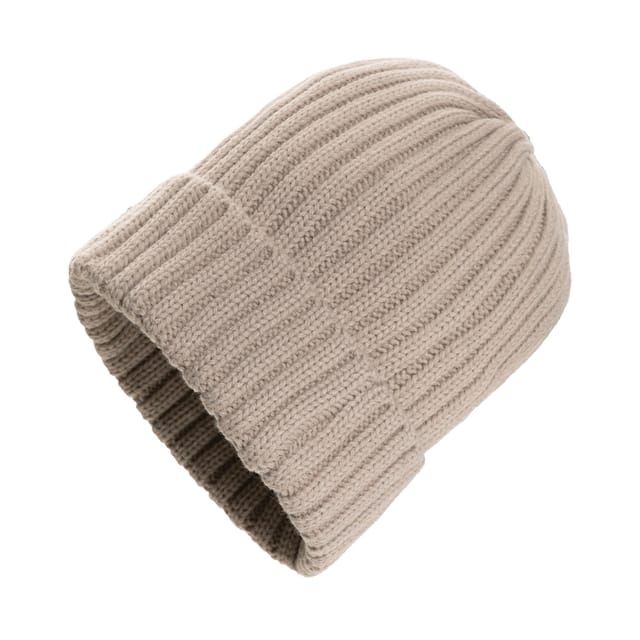 XD Design XD Design Men's Kennedi Ribbed Polylana Aware Beanie in Cream - 2