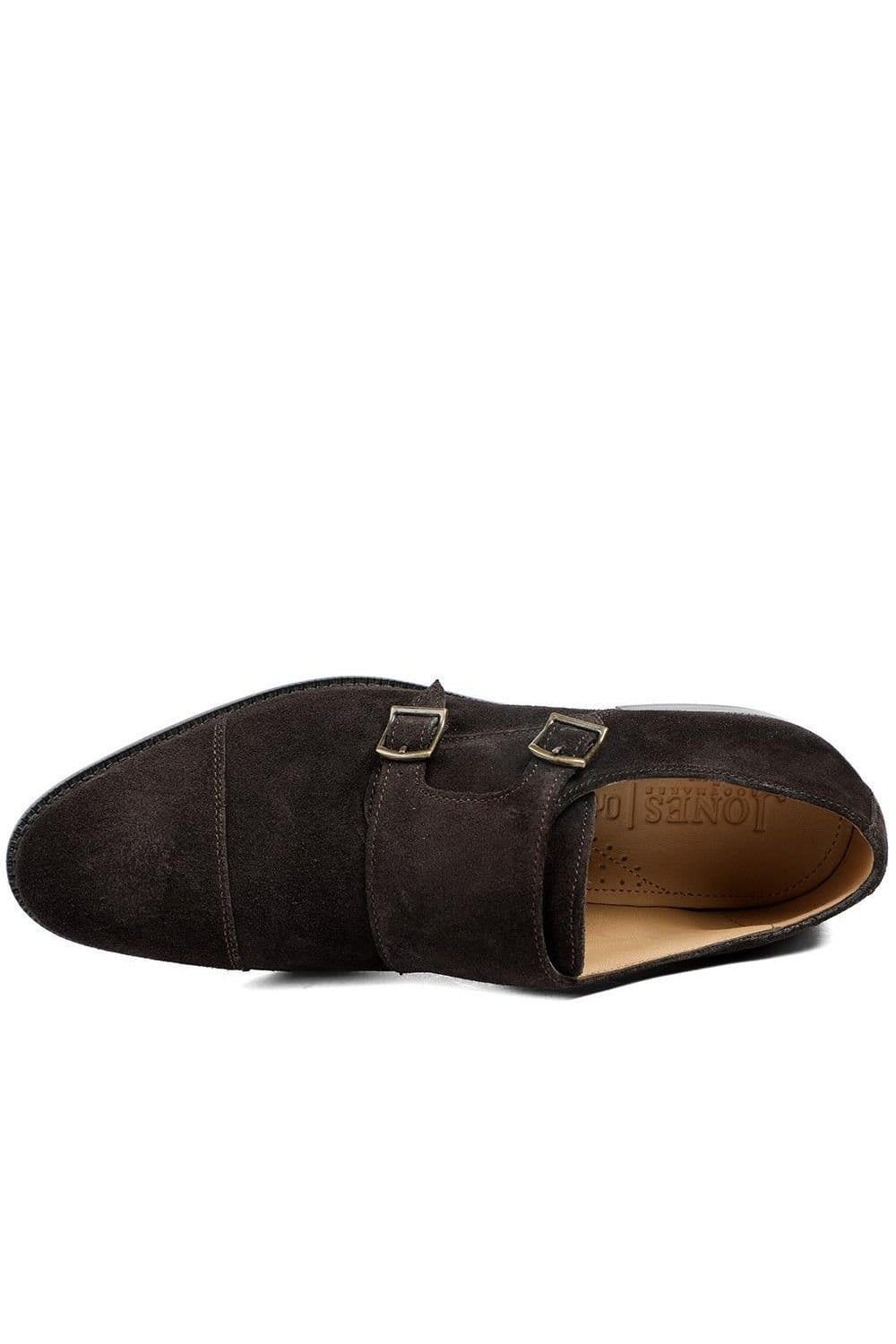 Jones Bootmaker Jones Bootmaker Men's Nathaniel Leather Double Monk Shoes in Dark Brown - 4