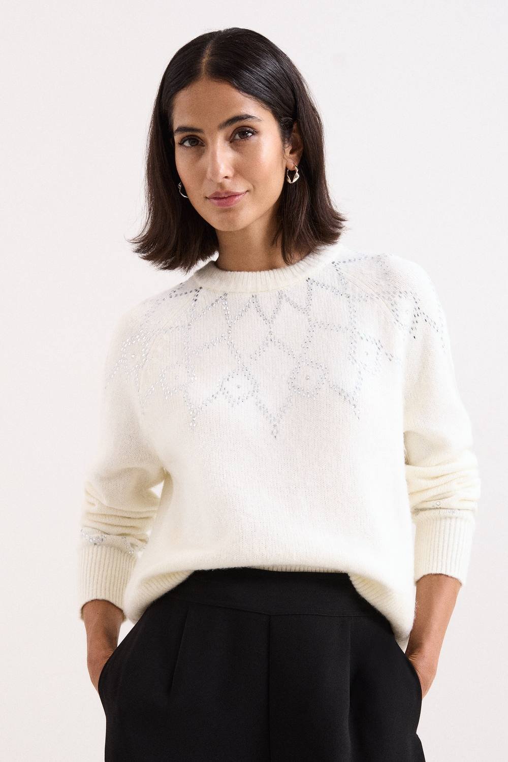 Phase Eight Phase Eight Women's Abigail Sweater in Soft White - 4
