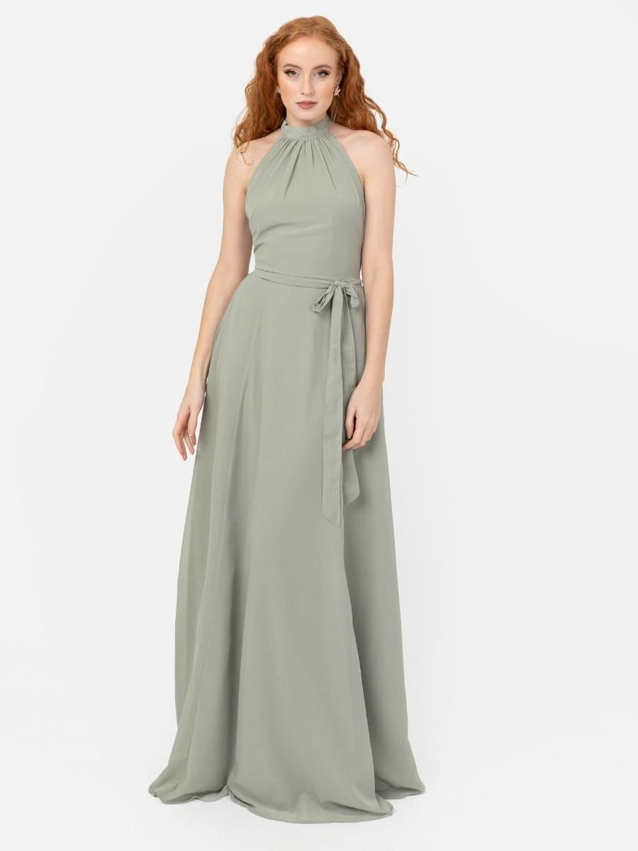 Anaya with Love Anaya with Love Women's Halter Neck Maxi Dress in Green