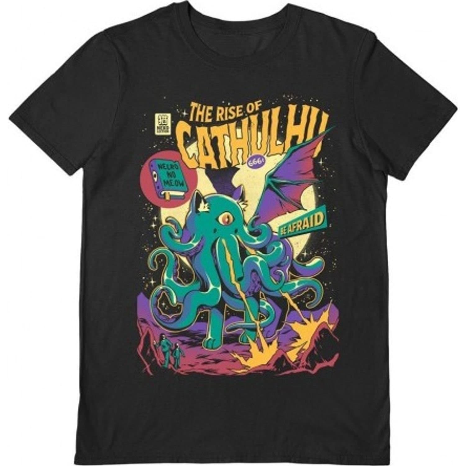 Ilustrata Ilustrata Men's Rise Of Cathulhu T-Shirt in Black