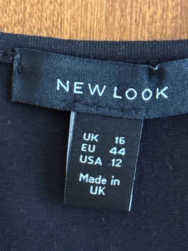 New Look New Look Black Body Size 16