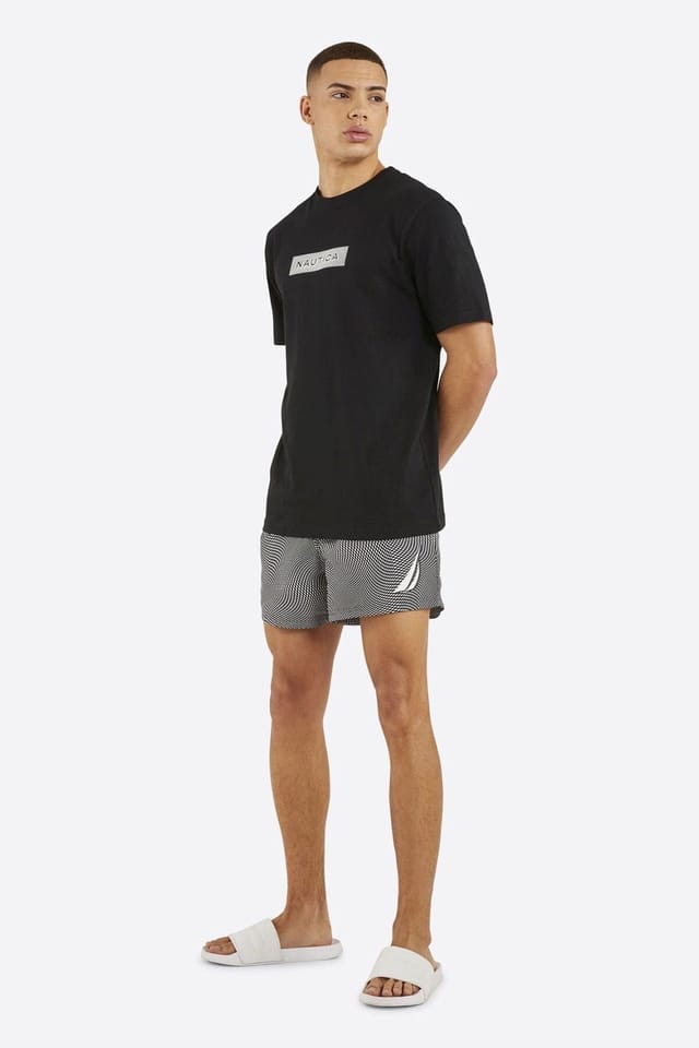 Nautica Nautica Men's 'Riker' 6" Swim Short in Black - 3