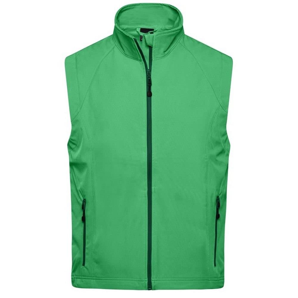 James and Nicholson James and Nicholson Men's Softshell Gilet in Green