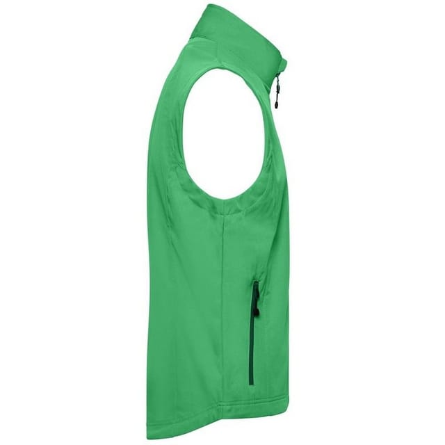James and Nicholson James and Nicholson Men's Softshell Gilet in Green - 3