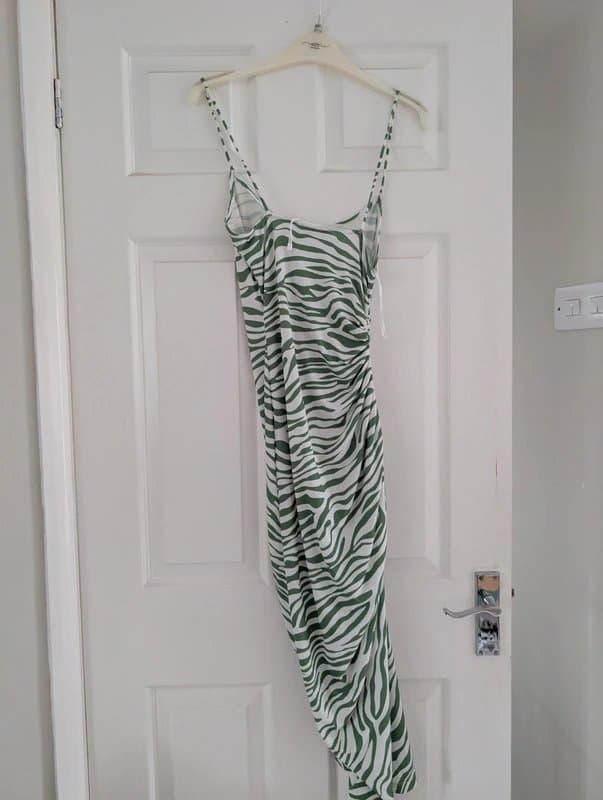Bershka Berskha zebra style midi dress