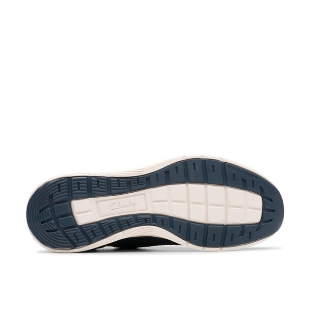 Clarks Clarks Men's Motion Trek LO Navy Knit Trainers, Walking in Blue - 3
