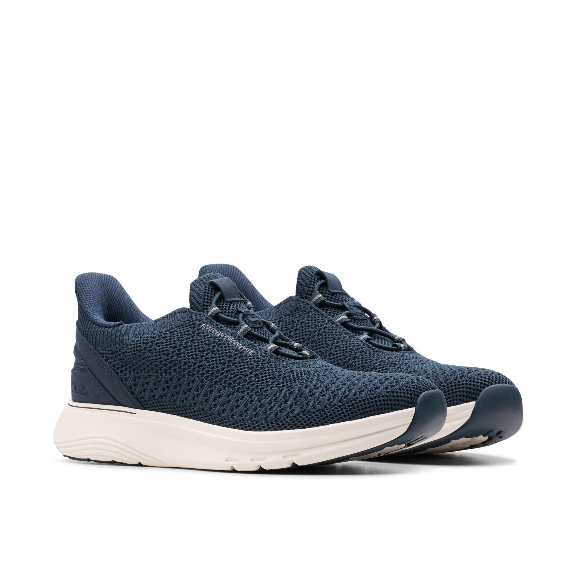 Clarks Clarks Men's Motion Trek LO Navy Knit Trainers, Walking in Blue - 4
