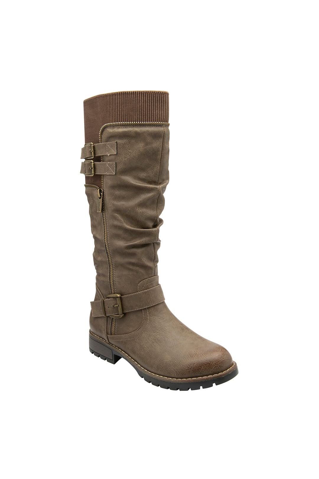 Lotus Lotus Women's 'Jennifer' Knee High Boots in Taupe