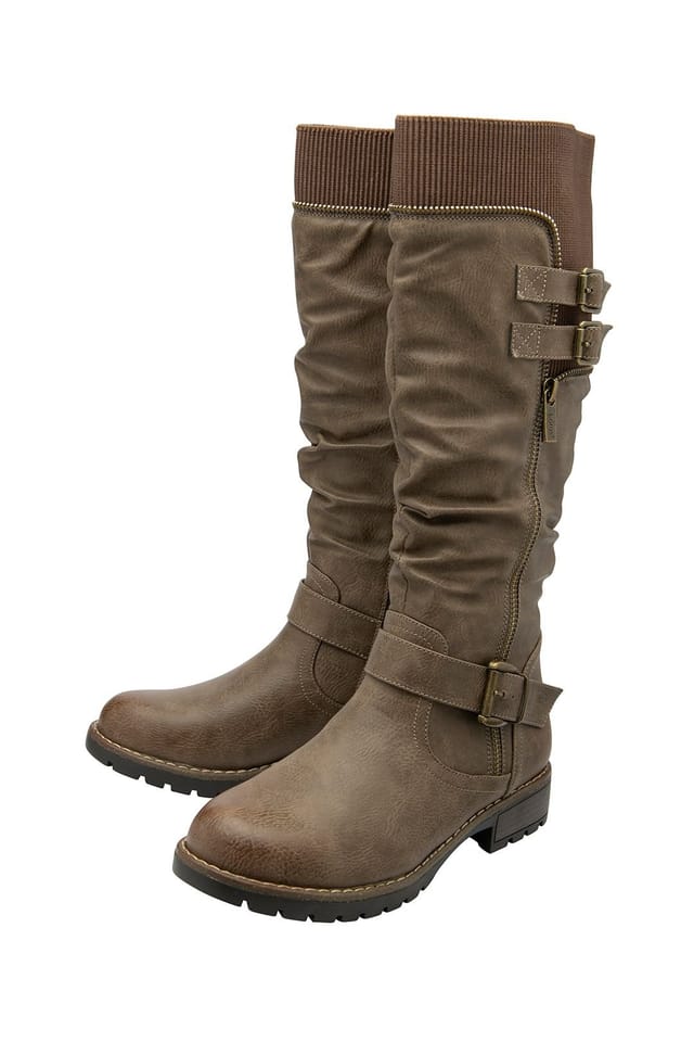 Lotus Lotus Women's 'Jennifer' Knee High Boots in Taupe - 2