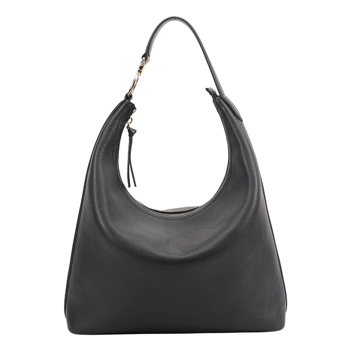 Sosandar SOSANDAR Women's Melrose Leather Shoulder Bag in Black - 1