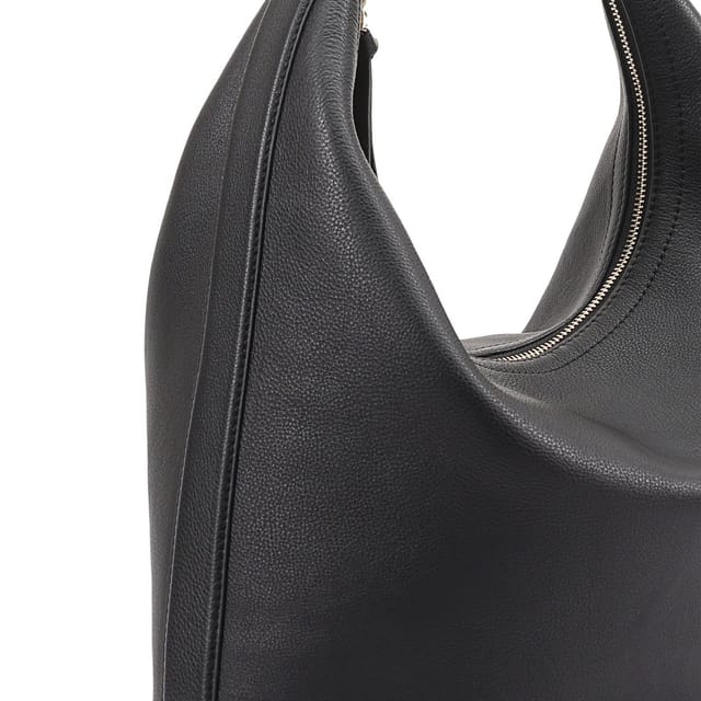 Sosandar SOSANDAR Women's Melrose Leather Shoulder Bag in Black - 3