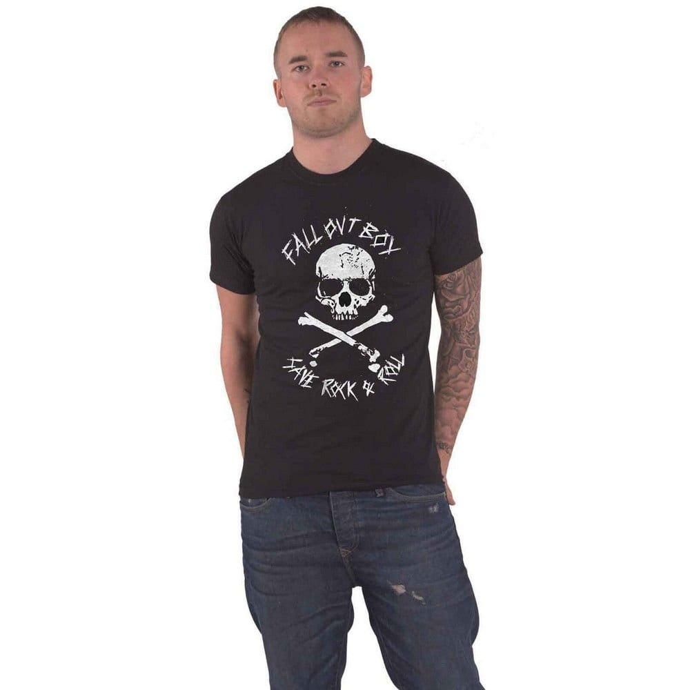 Fall Out Boy Fall Out Boy Men's Save Rock & Roll T-Shirt in Black - 4