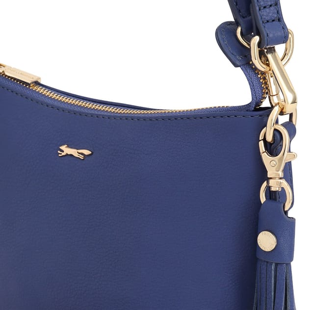 Paul Costelloe Paul Costelloe Women's Mestolo Leather Day Bag in Mid Blue - 3