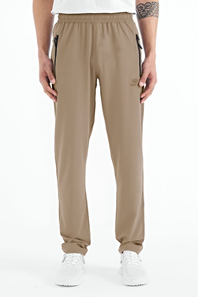 Tommy Life Tommy Life Men's Straight-Leg Pull-On Sweatpants in Tan - 3