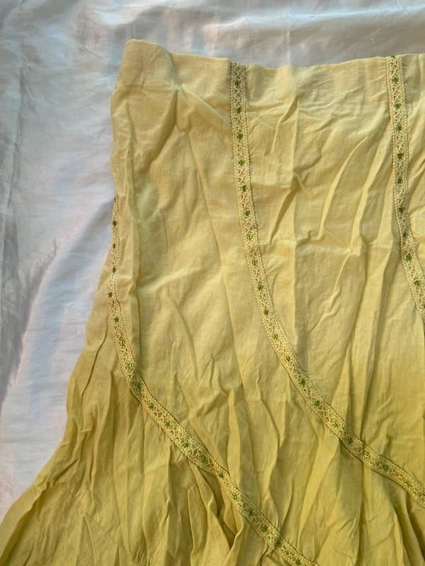 New Look New Look Y2K vintage green sequin embellished fairy boho whimsy midi skirt 💚