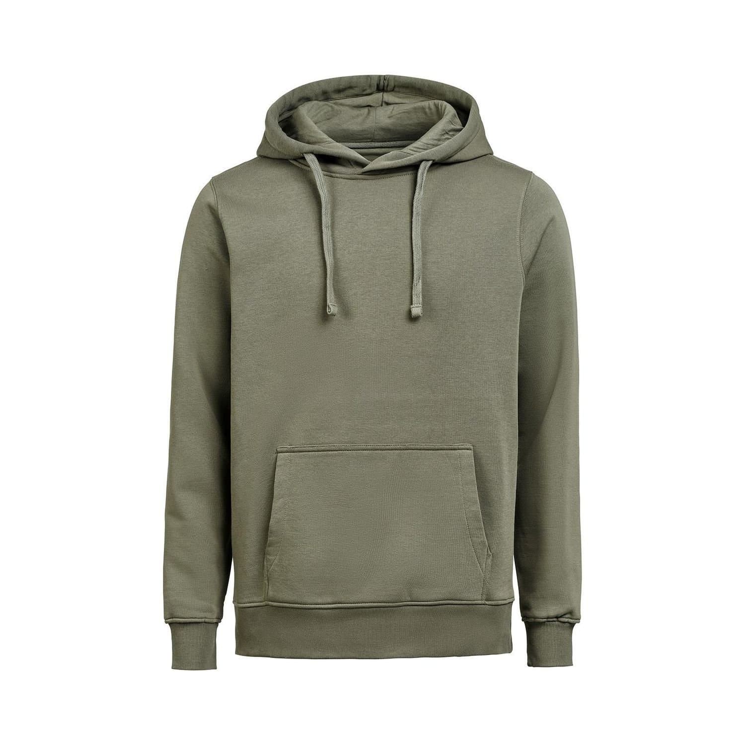 Untagged Movement Untagged Movement Men's Cotton Blend Regular Hoodie in Dark Green