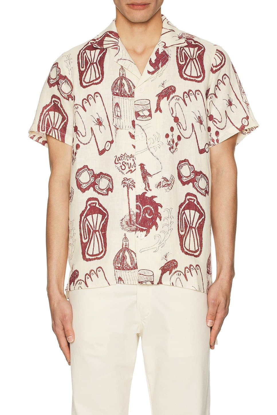 revolve Cantina Cuba Linen Shirt