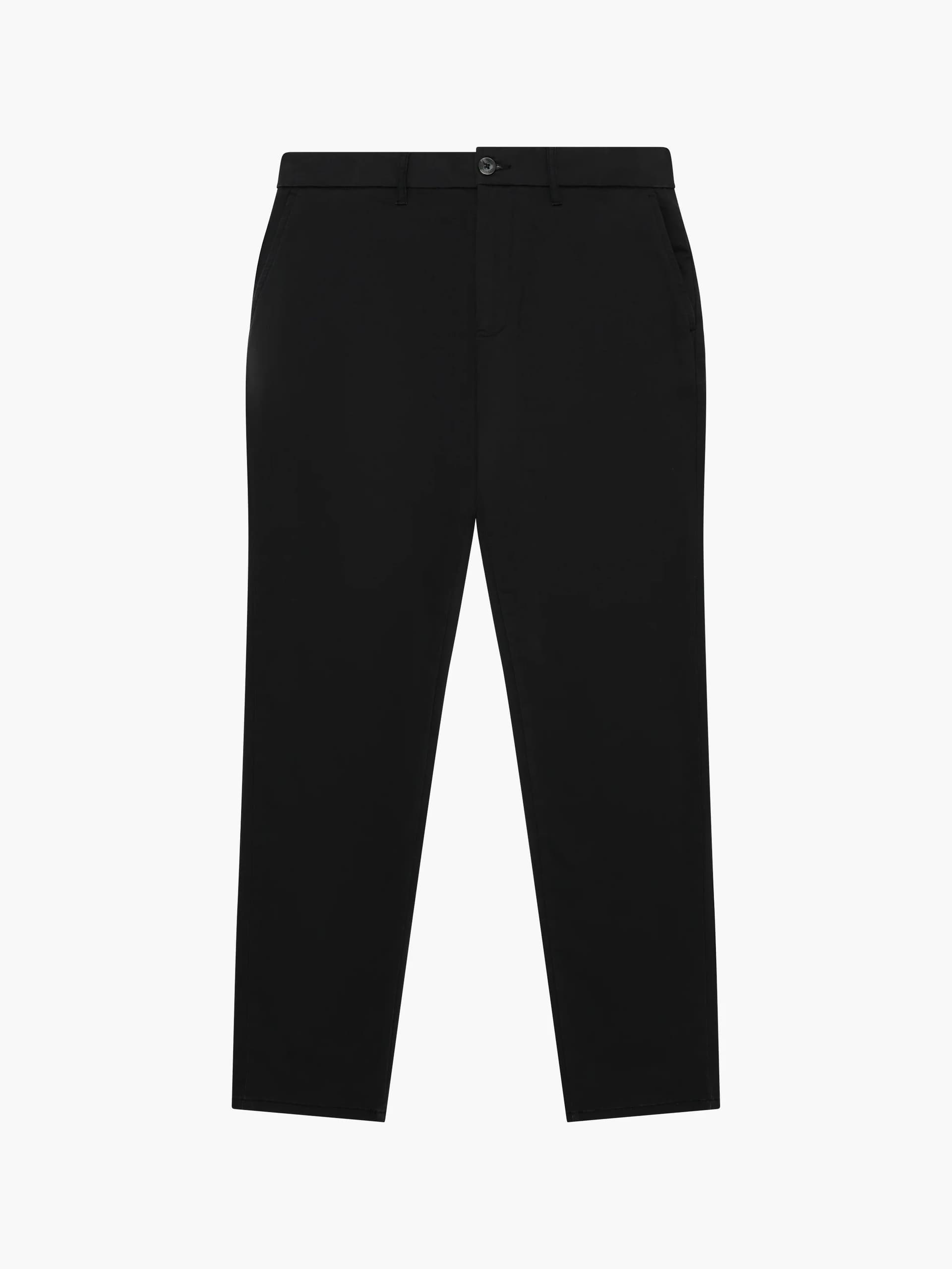 French Connection Cotton Stretch Chino Reg Fit Black 34 Inch