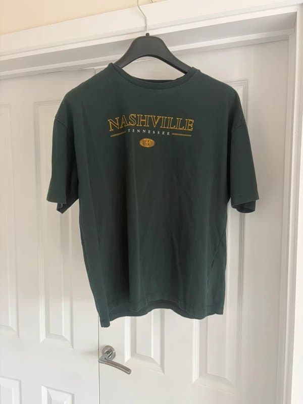 ASOS dark green short sleeve shirt