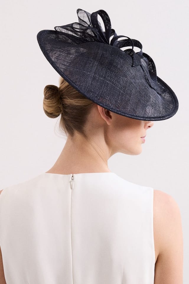 Phase Eight Phase Eight Women's Disc Fascinator Headband in Dark Navy - 3