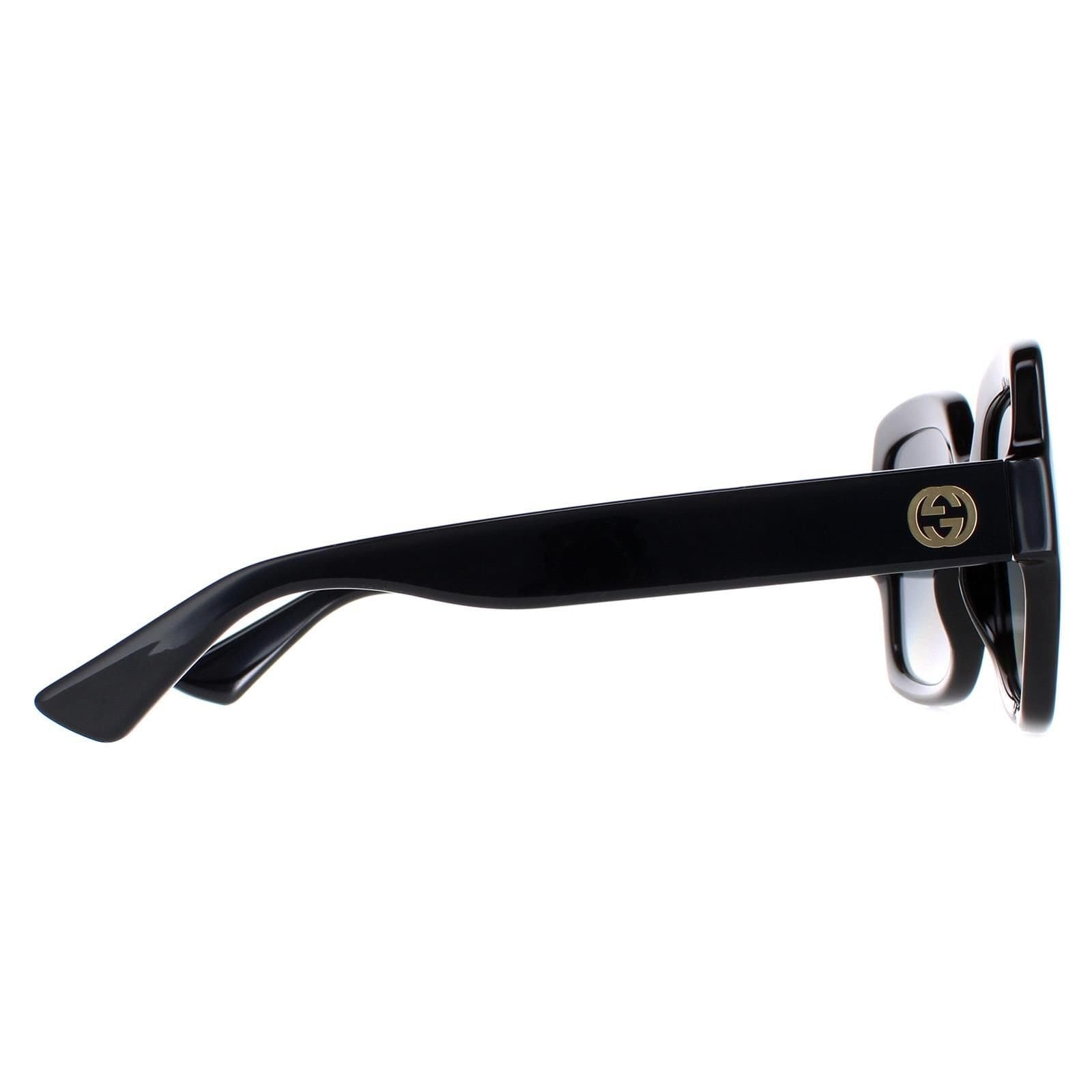 Gucci Gucci Women's Square Black Grey Gradient Polarized GG1337S - 4