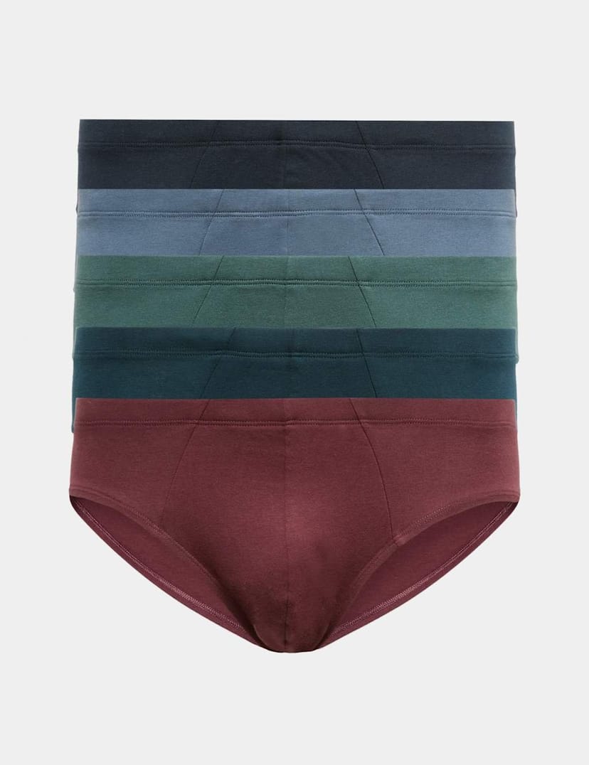 Marks & Spencer M&S 5 Pack Pure Cotton Slips Multi - 1