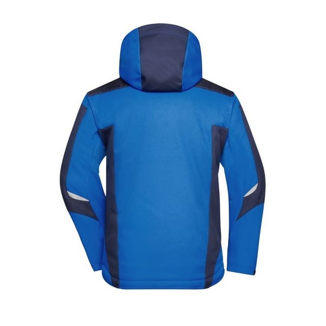 James and Nicholson James and Nicholson Men's Craftsmen Strong Soft Shell Jacket in Mid Blue - 2