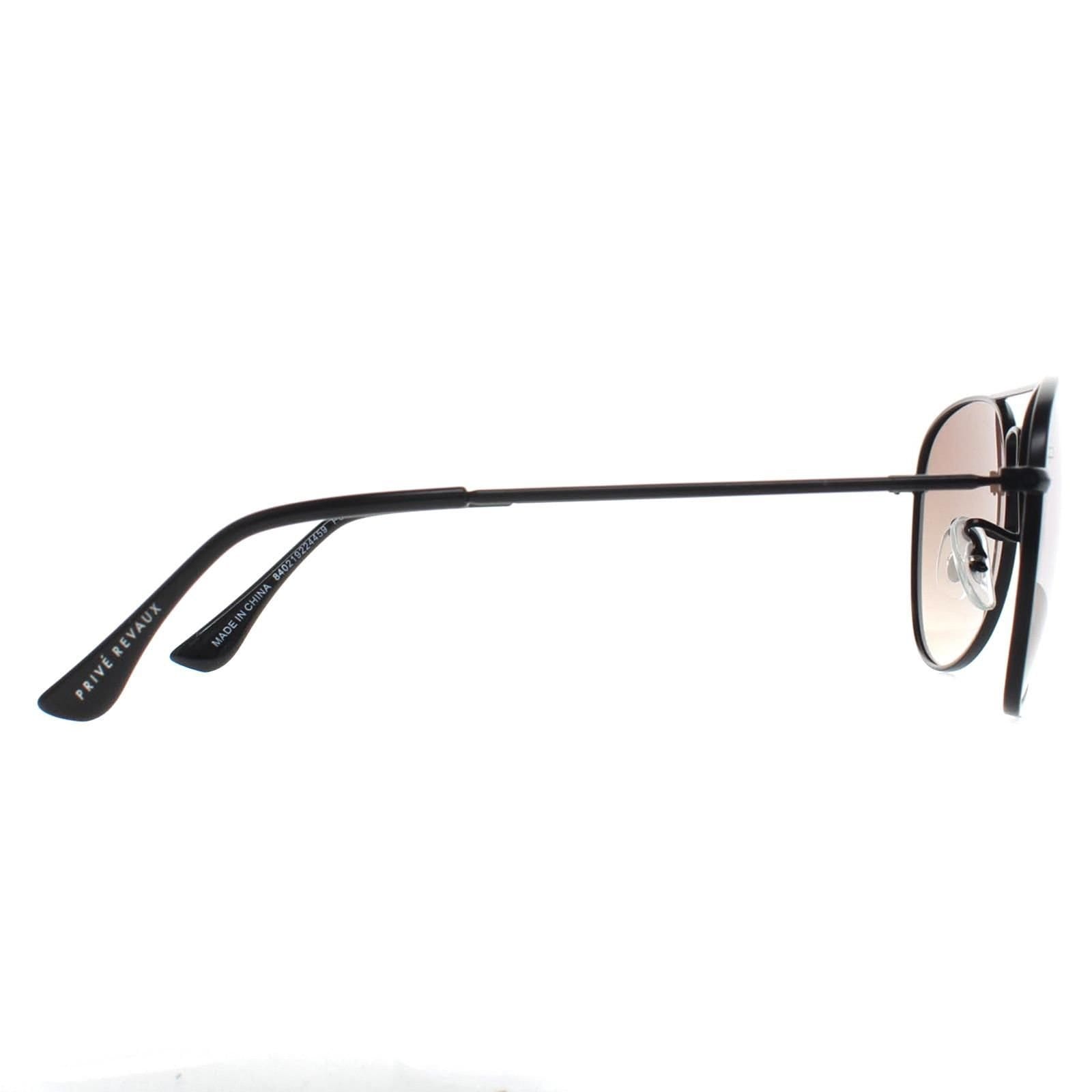 Prive Revaux Prive Revaux Men's Aviator Caviar Black Beige Commando Mini - 4