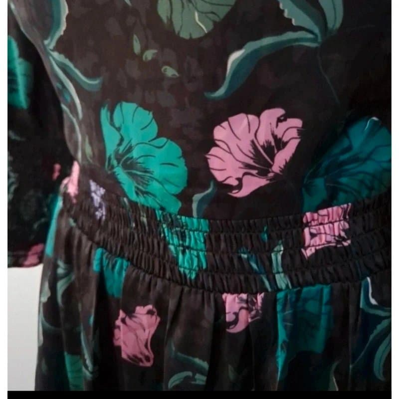 IKKS IKKS floral silk effect maxi dress UK size 8 brand new with tags