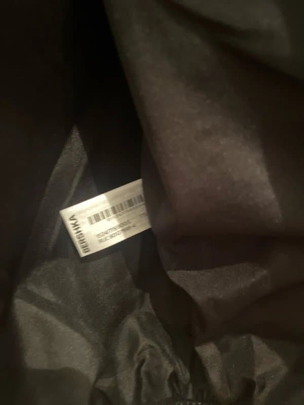 Bershka Ladies Bershka Black Faux Leather size Large 16-18 oversized Bomber jacket