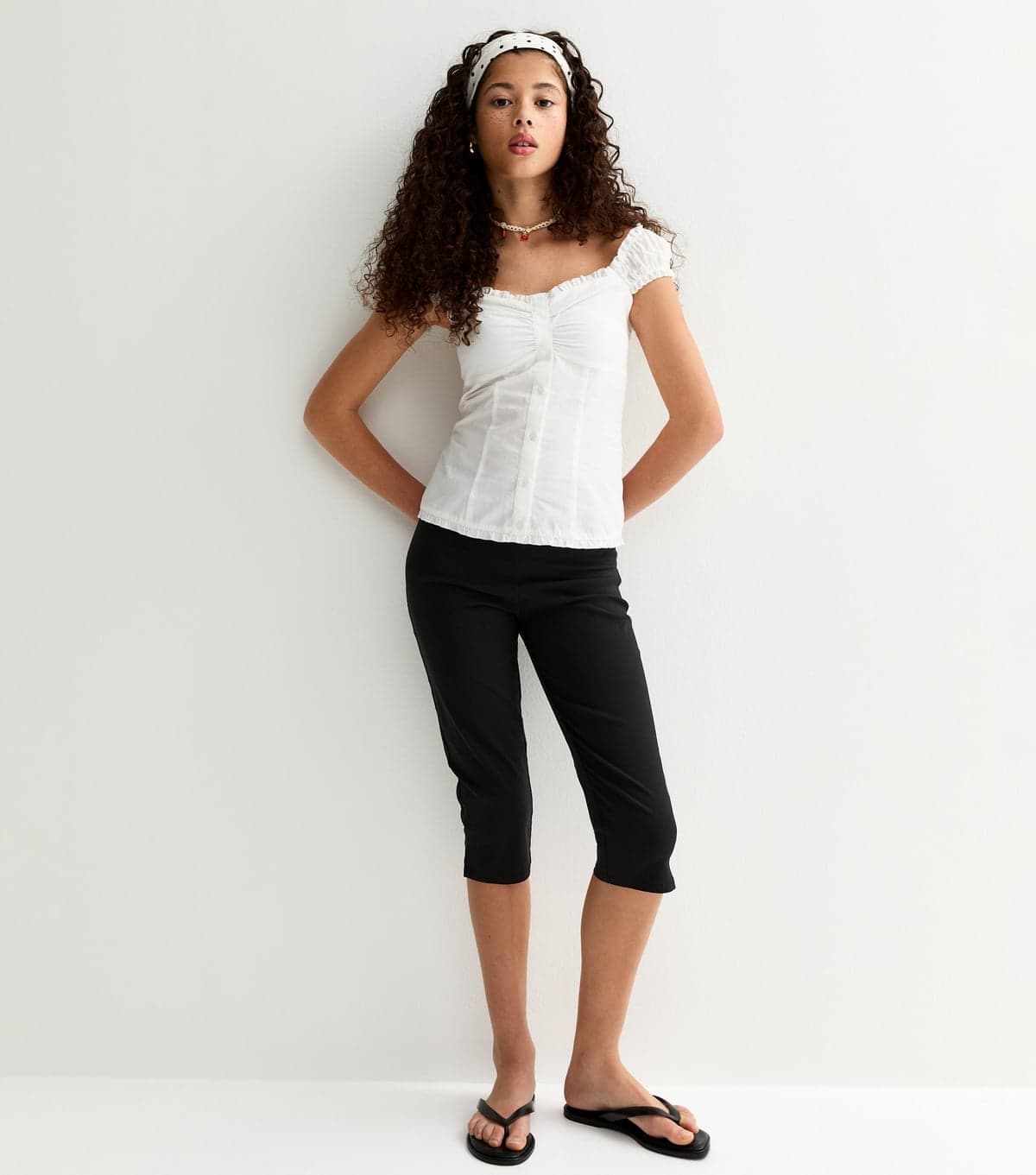 New Look Girls' Black Capri Trousers New Look