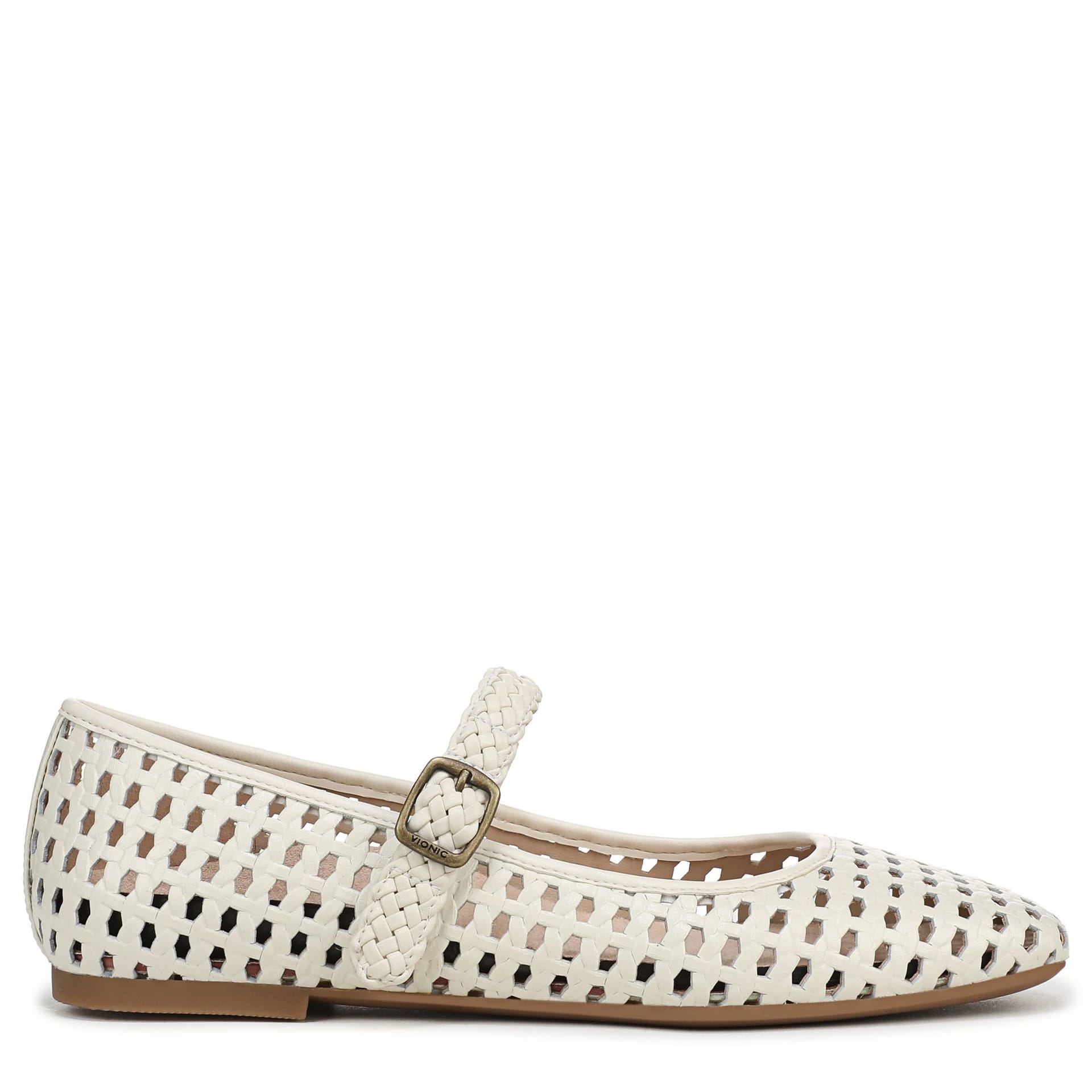 Vionic Vionic Women's Alameda Woven Mary Jane in White - 4