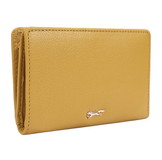 Paul Costelloe Paul Costelloe Women's Solidago Leather Purse in Mustard - 2