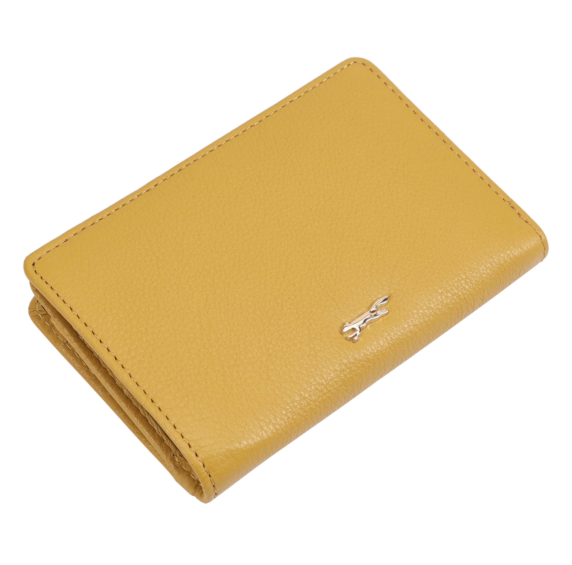 Paul Costelloe Paul Costelloe Women's Solidago Leather Purse in Mustard - 4