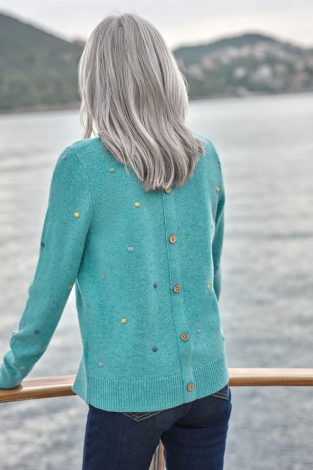 WoolOvers WoolOvers Women's Multi Spot Jumper - 3