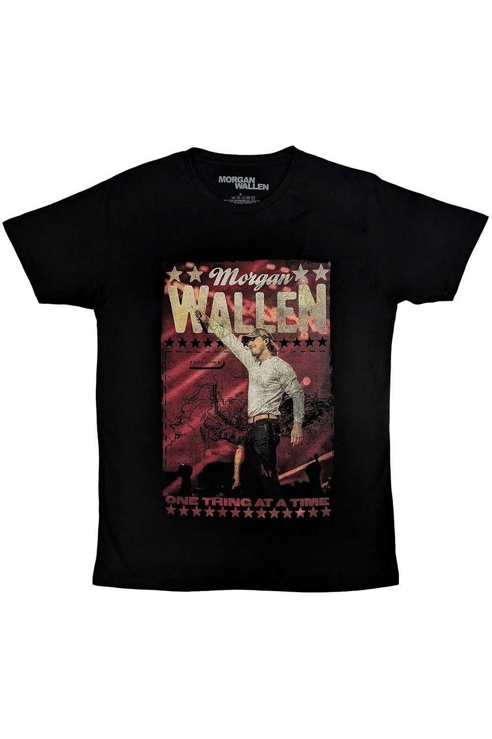 Morgan Wallen Morgan Wallen Men's One Thing At A time T-Shirt in Black - 1