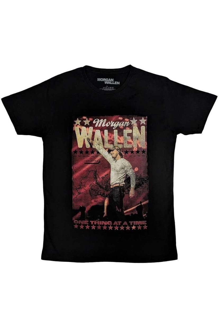 Morgan Wallen Morgan Wallen Men's One Thing At A time T-Shirt in Black - 1
