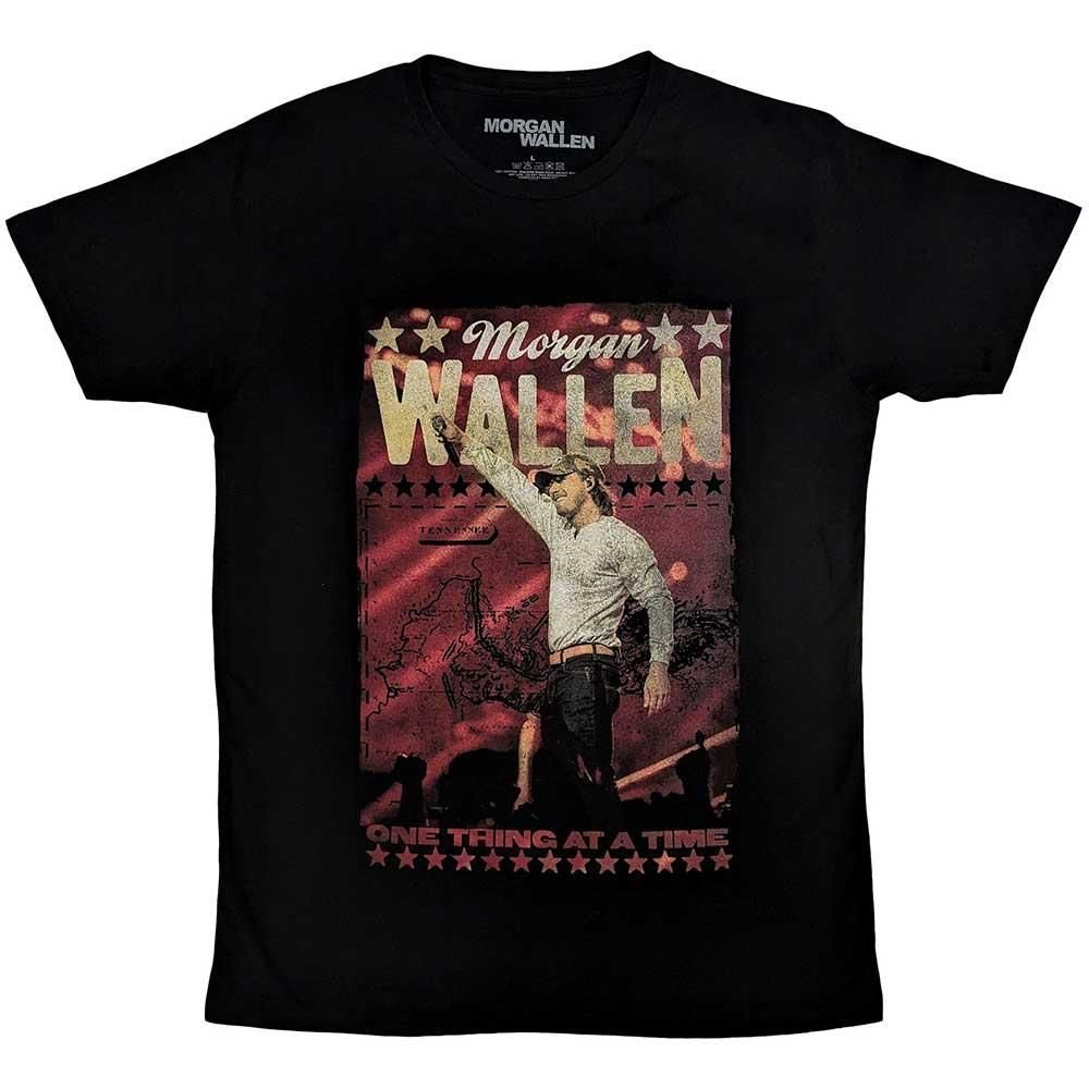 Morgan Wallen Morgan Wallen Men's One Thing At A time T-Shirt in Black - 3